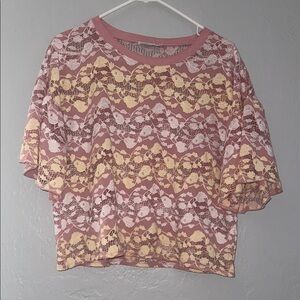 Zara Pink Boxy Blouse with Relaxed Fit 29